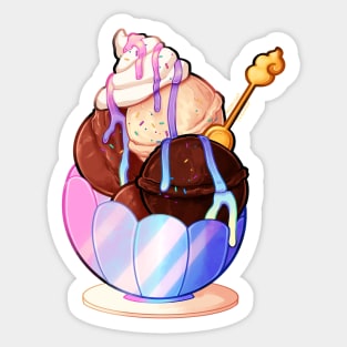 Unicorn Ice Cream Sticker